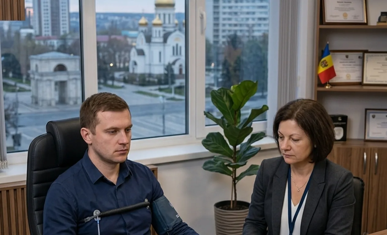 Проверка на детекторе лжи в Кишинёве — специалист СПУ проводит тестирование