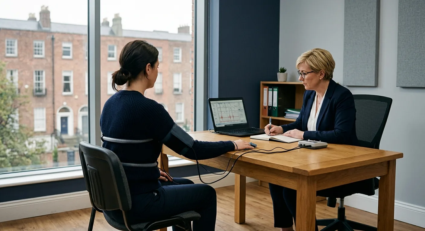 Lie detector test session with a certified polygraph examiner in Dublin