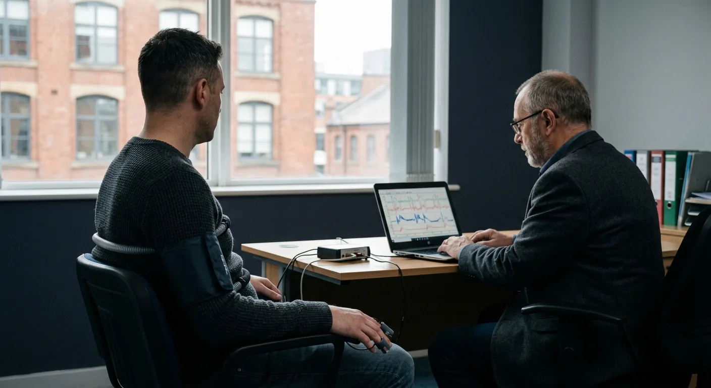 Lie detector test session with a certified polygraph examiner in Manchester